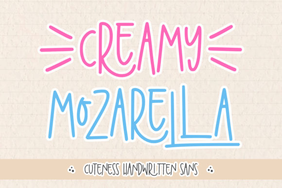 Creamy Mozarella: A Playful Font for Modern Design