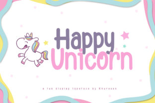 Happy Unicorn: A Playful Font for Creative Design