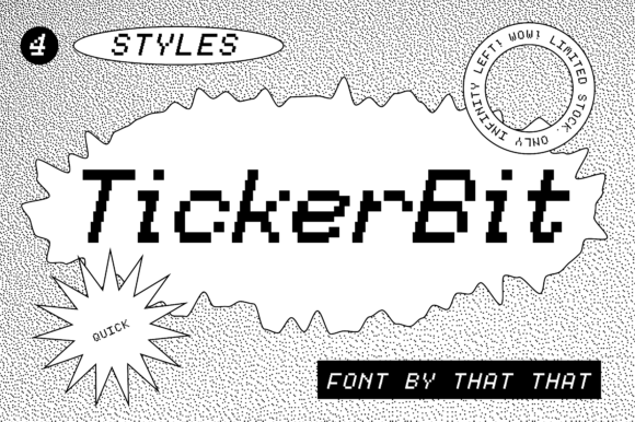 TickerBit: A Pixel Font for Retro-Modern Design