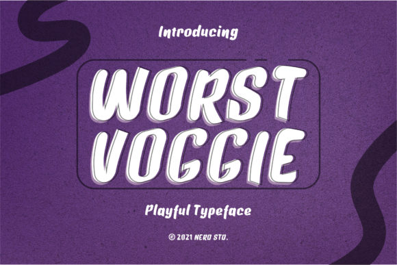 Worst Voggie: Elevate Designs with Natural Brush Font Style